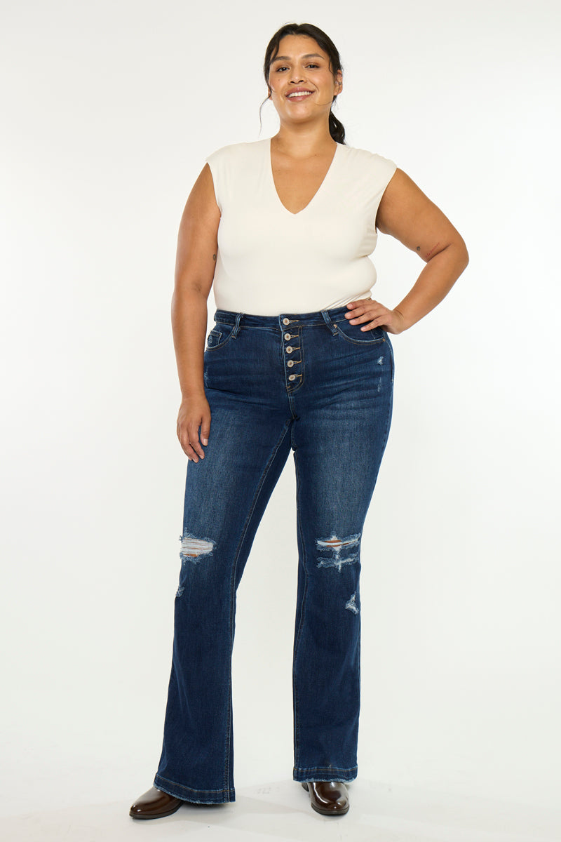 Harley Mid Rise Flare (Plus Size) - Official Kancan USA
