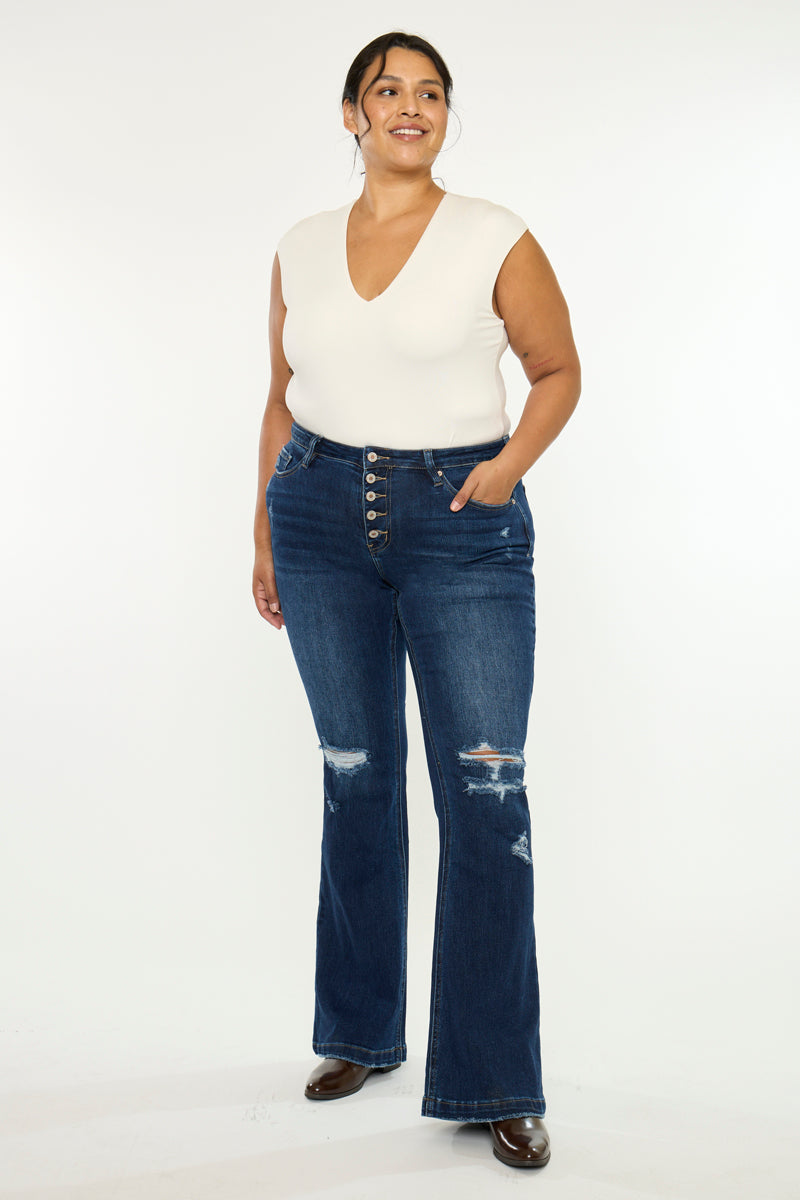 Harley Mid Rise Flare (Plus Size) - Official Kancan USA