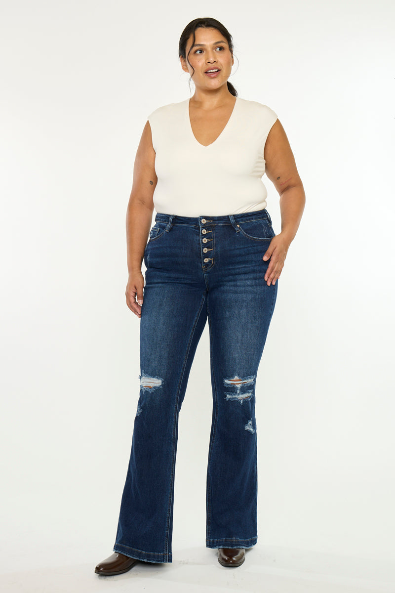 Harley Mid Rise Flare (Plus Size) - Official Kancan USA