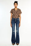 Harlowe Mid Rise Flare Jeans - Official Kancan USA