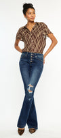 Harlowe Mid Rise Flare Jeans - Official Kancan USA