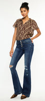 Harlowe Mid Rise Flare Jeans - Official Kancan USA