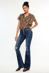 Harlowe Mid Rise Flare Jeans - Official Kancan USA