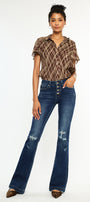 Harlowe Mid Rise Flare Jeans - Official Kancan USA