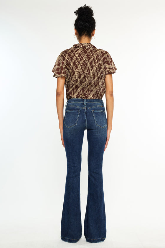 Harlowe Mid Rise Flare Jeans - Official Kancan USA