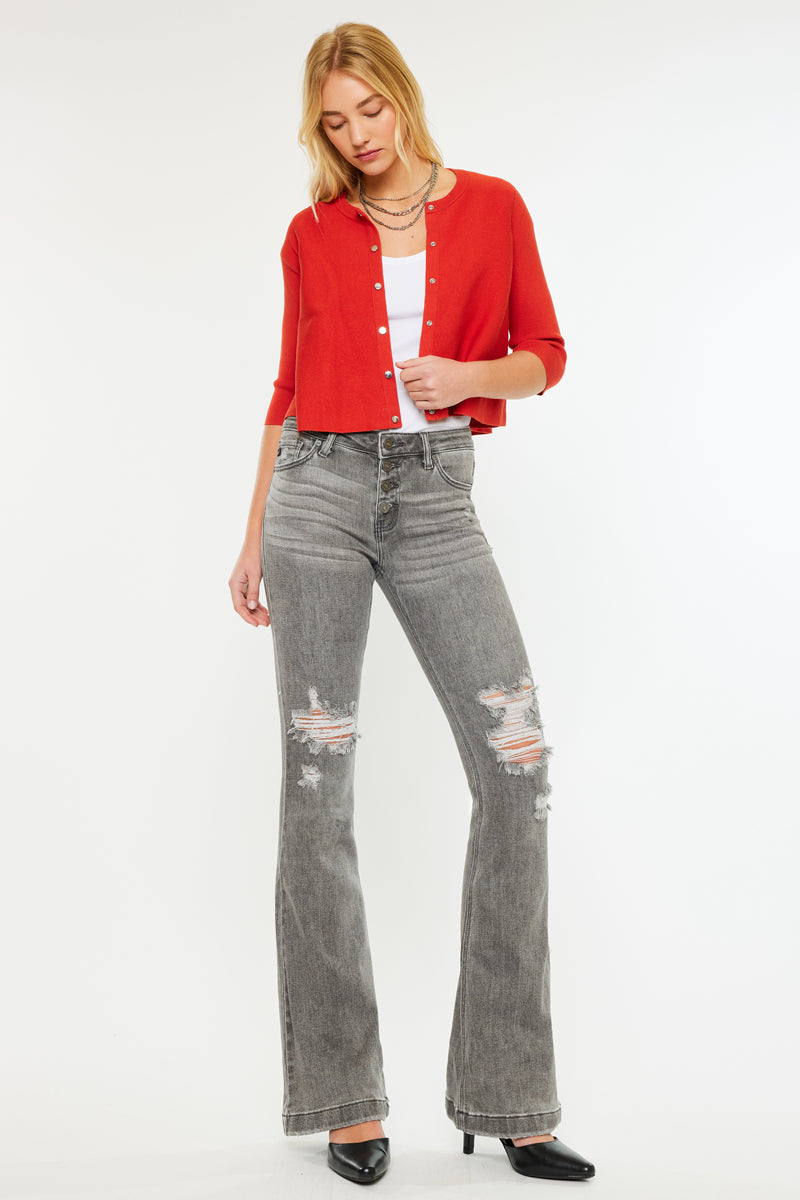 Harlo Mid Rise Flare Jeans - Official Kancan USA