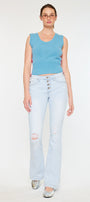 Harlowe Mid Rise Flare Jeans - Official Kancan USA