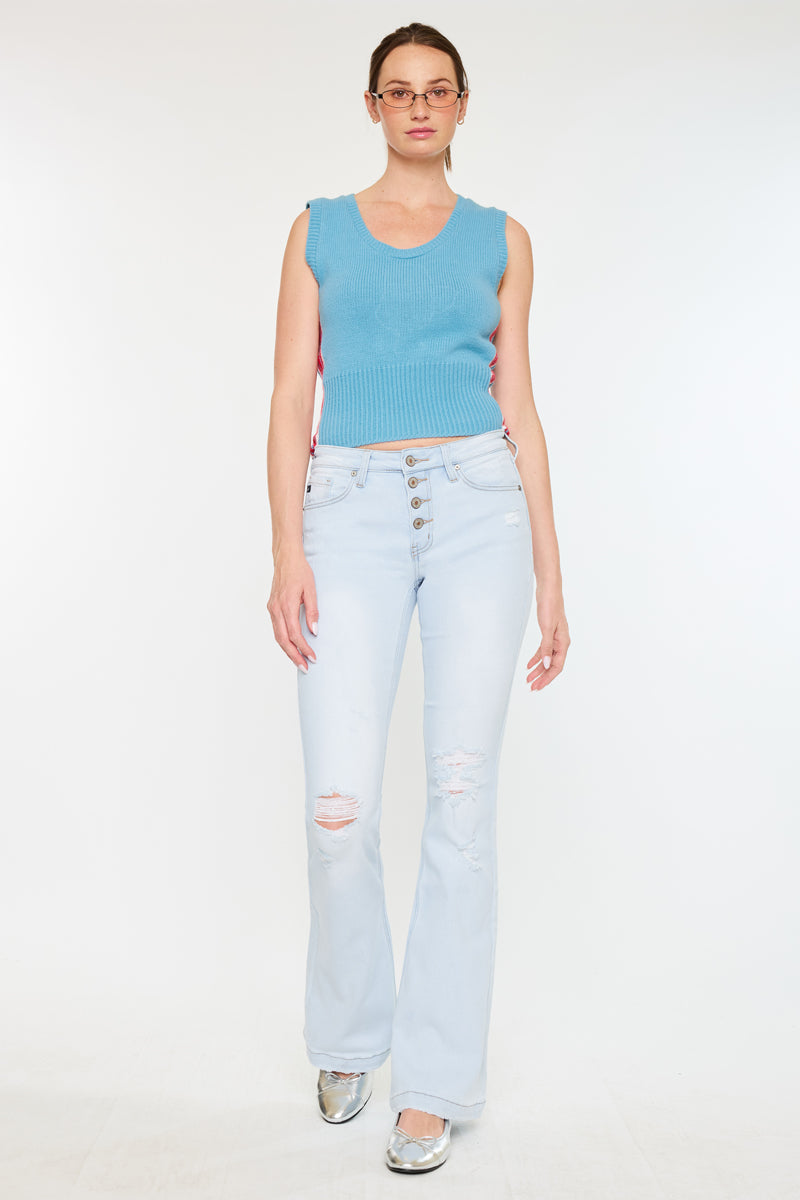 Harlowe Mid Rise Flare Jeans - Official Kancan USA