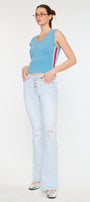 Harlowe Mid Rise Flare Jeans - Official Kancan USA