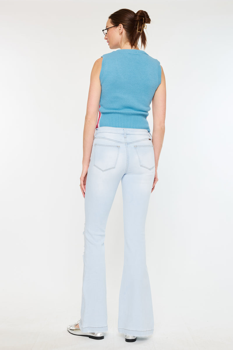 Harlowe Mid Rise Flare Jeans - Official Kancan USA
