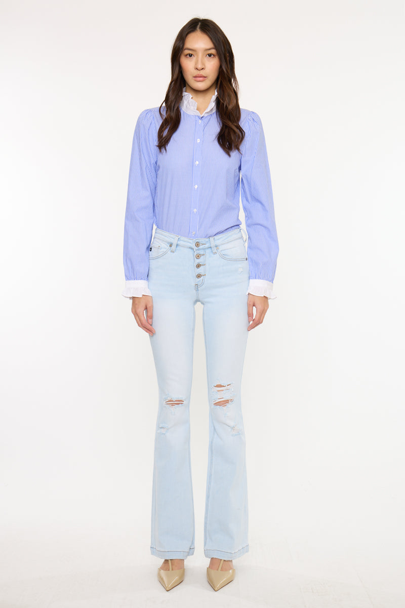 Harlowe Mid Rise Flare – Kancan USA