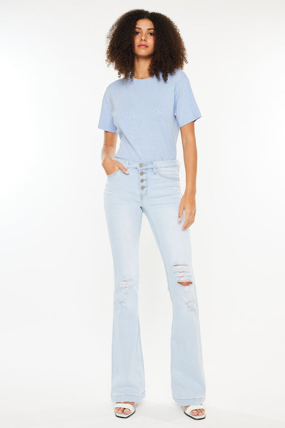 Harlowe Mid Rise Flare Jeans - Official Kancan USA