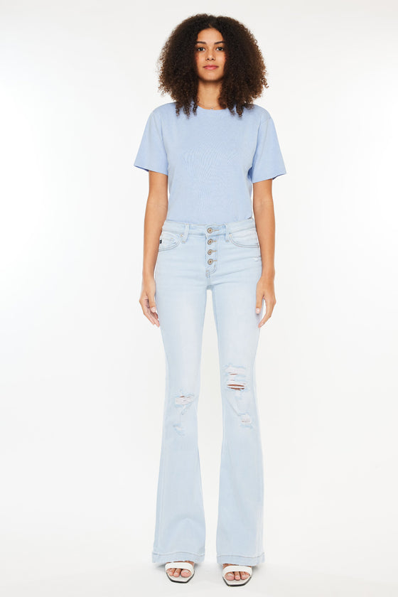 Harlowe Mid Rise Flare Jeans - Official Kancan USA