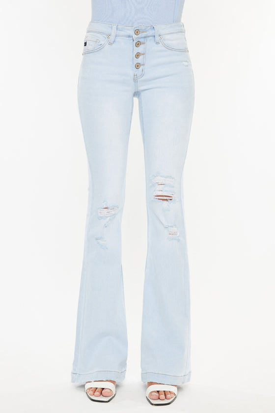 Harlowe Mid Rise Flare Jeans - Official Kancan USA