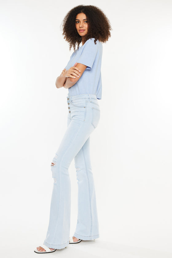 Harlowe Mid Rise Flare Jeans - Official Kancan USA