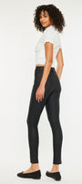 Autumn High Rise Faux Leather Ankle Skinny Pants - Official Kancan USA