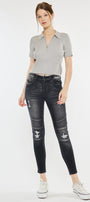 Peyton Mid Rise Moto Super Skinny Jeans - Official Kancan USA