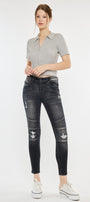 Peyton Mid Rise Moto Super Skinny Jeans - Official Kancan USA