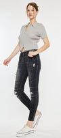 Peyton Mid Rise Moto Super Skinny Jeans - Official Kancan USA