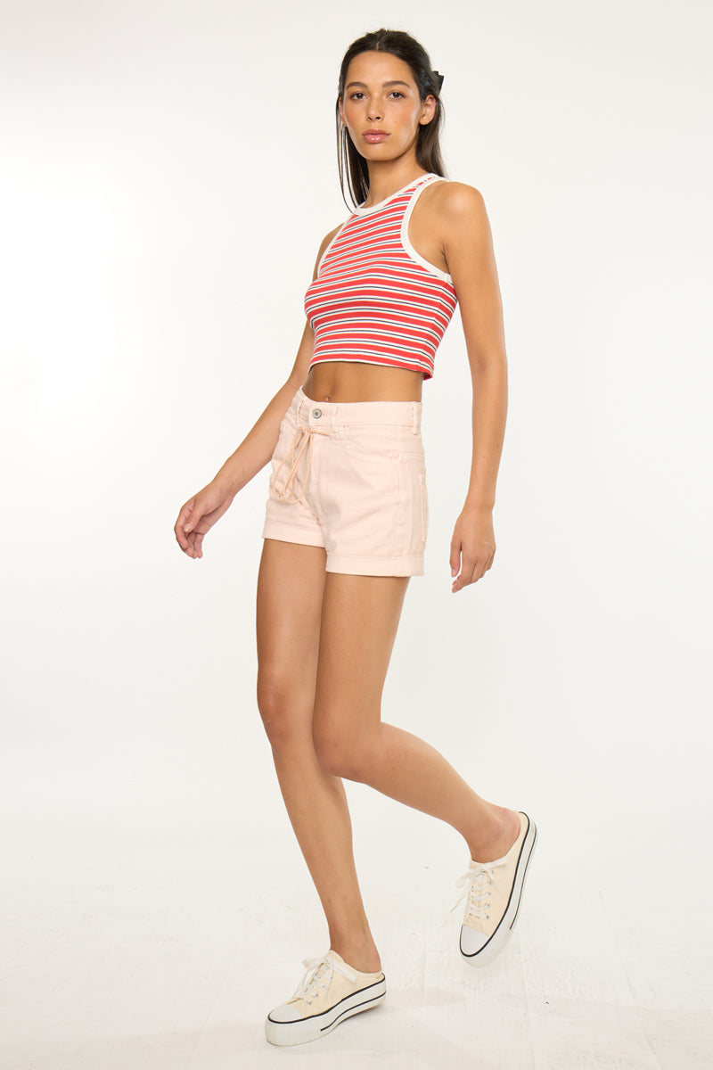 Azalea High Rise Draw String Shorts