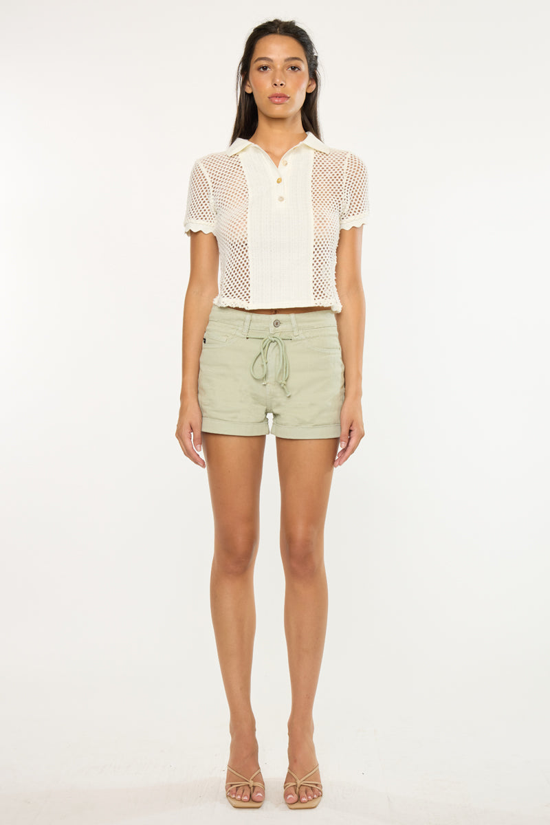 Azalea High Rise Draw String Shorts