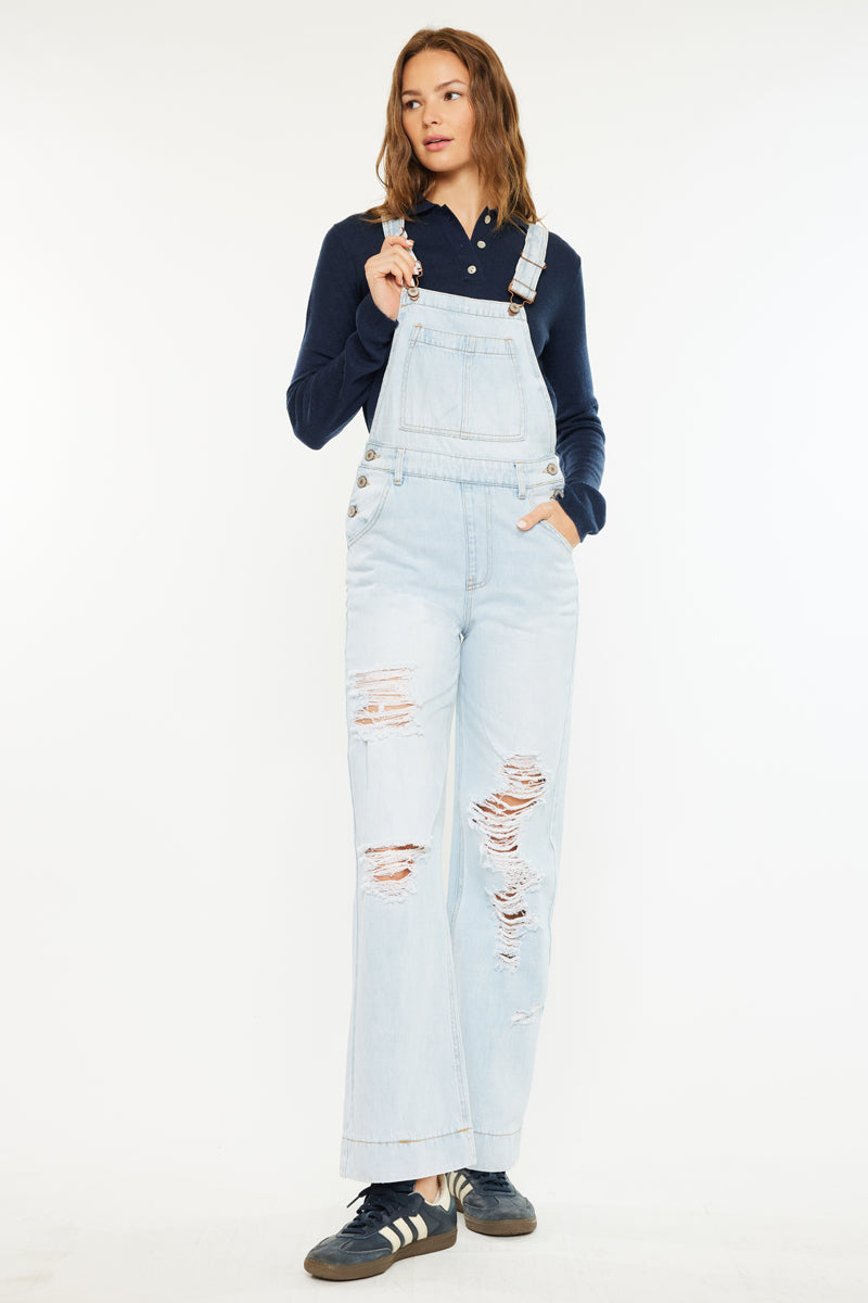 Malibu High Rise Wide Leg Overalls - Official Kancan USA