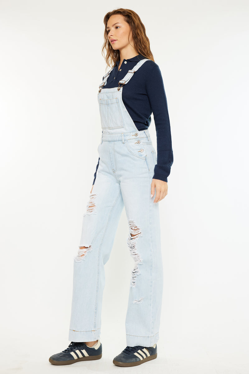 Malibu High Rise Wide Leg Overalls - Official Kancan USA