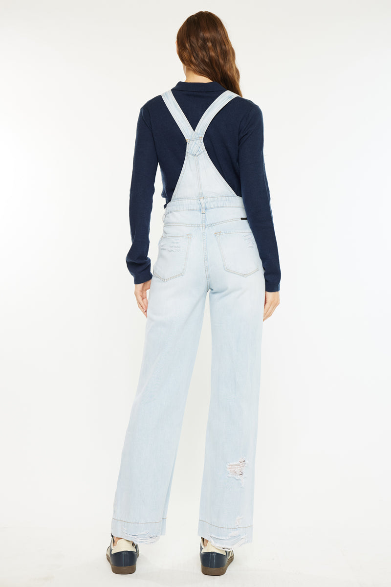 Malibu High Rise Wide Leg Overalls - Official Kancan USA