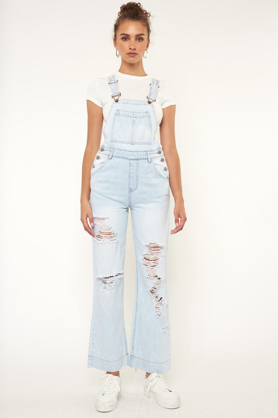 Malibu High Rise Wide Leg Overalls - Official Kancan USA