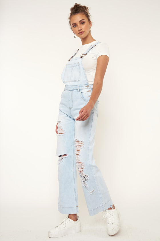 Malibu High Rise Wide Leg Overalls - Official Kancan USA