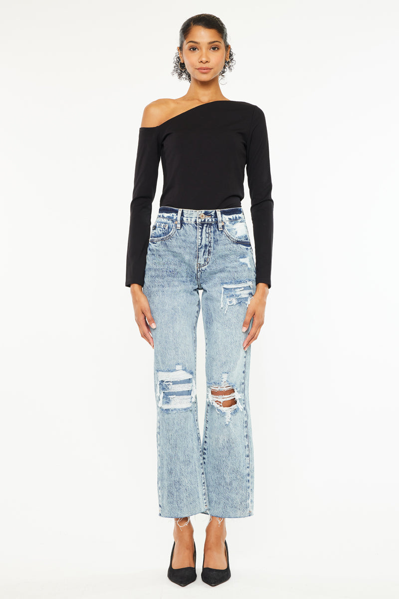 Chesney High Rise Straight Leg Jeans - Official Kancan USA