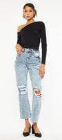 Chesney High Rise Straight Leg Jeans - Official Kancan USA
