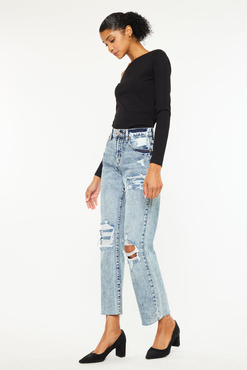 Chesney High Rise Straight Leg Jeans - Official Kancan USA