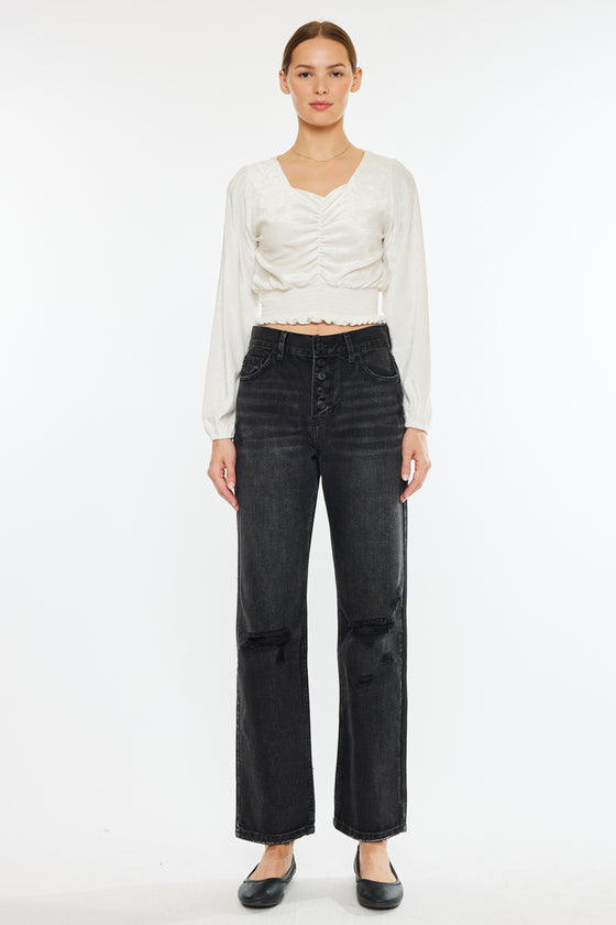Lynne Ultra High Rise Straight Leg Jeans - Official Kancan USA