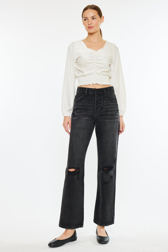 Lynne Ultra High Rise Straight Leg Jeans - Official Kancan USA