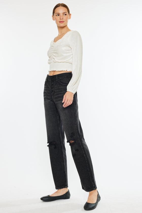 Lynne Ultra High Rise Straight Leg Jeans - Official Kancan USA