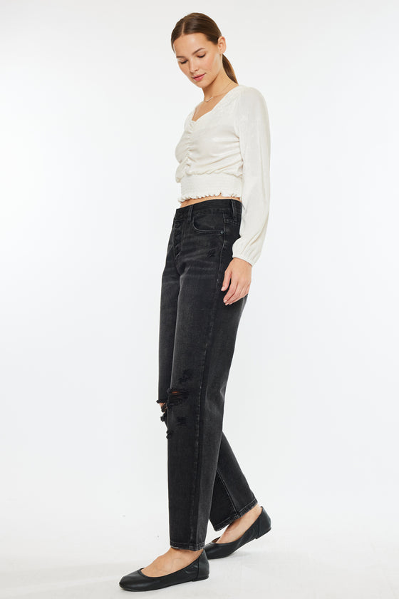 Lynne Ultra High Rise Straight Leg Jeans - Official Kancan USA