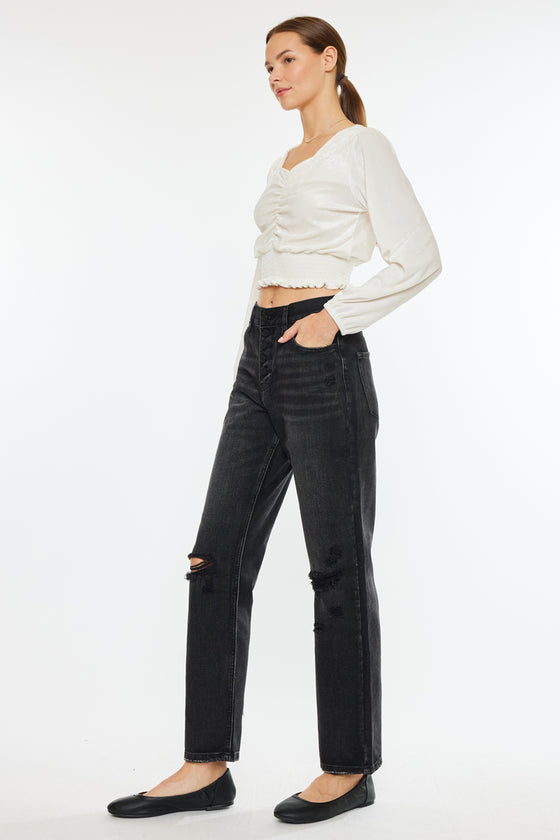Lynne Ultra High Rise Straight Leg Jeans - Official Kancan USA