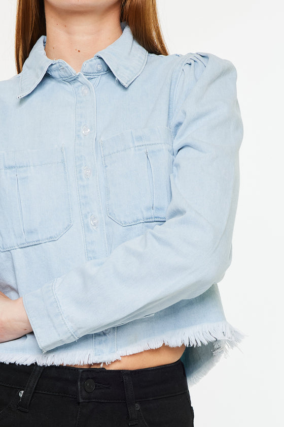 Madeline Cropped Button Down Shirt - Official Kancan USA