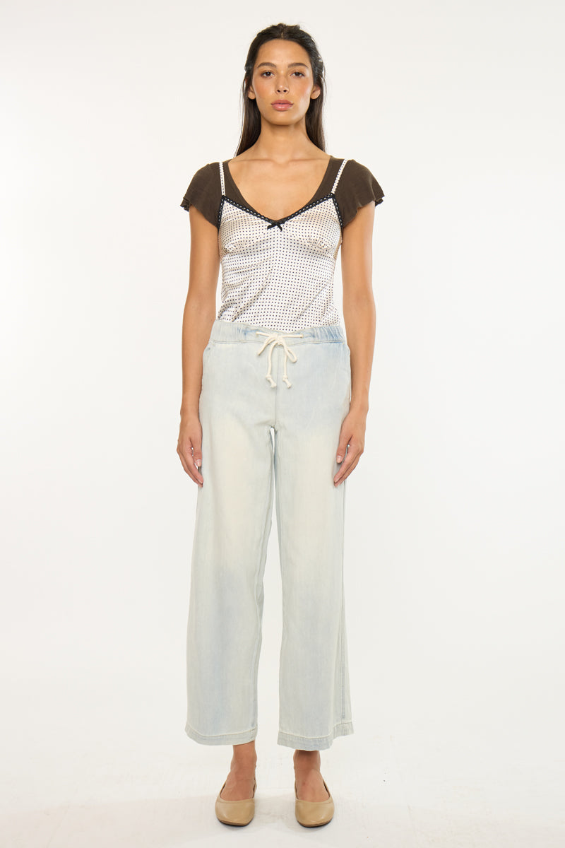 Annalise Mid Rise Wide Leg Pants