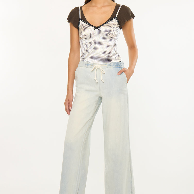Annalise Mid Rise Wide Leg Pants