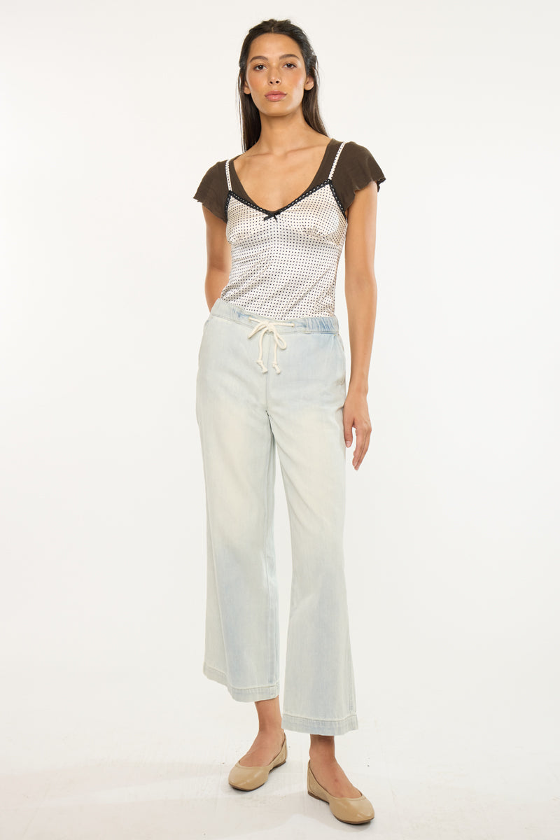 Annalise Mid Rise Wide Leg Pants