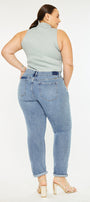 Carmelita  Mid Rise Slim Boyfriend Jeans (Plus Size) - Official Kancan USA