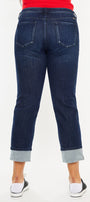 Raven Mid Rise Skinny Straight Leg Jeans (Plus Size) - Official Kancan USA