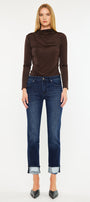 Cane Mid Rise Slim Straight Leg Jeans - Official Kancan USA