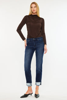  Cane Mid Rise Slim Straight Leg Jeans - Official Kancan USA
