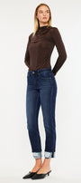 Cane Mid Rise Slim Straight Leg Jeans - Official Kancan USA