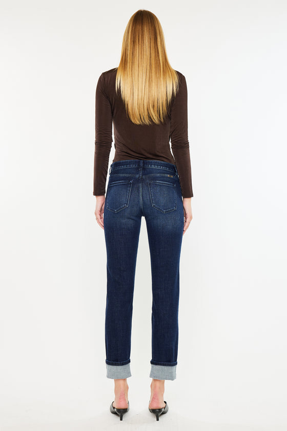 Cane Mid Rise Slim Straight Leg Jeans - Official Kancan USA