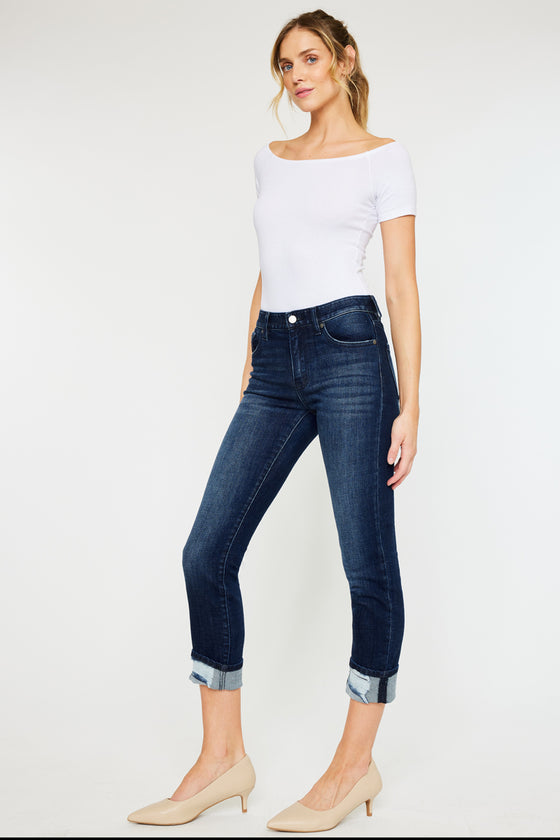 Cane Mid Rise Slim Straight Leg Jeans - Official Kancan USA