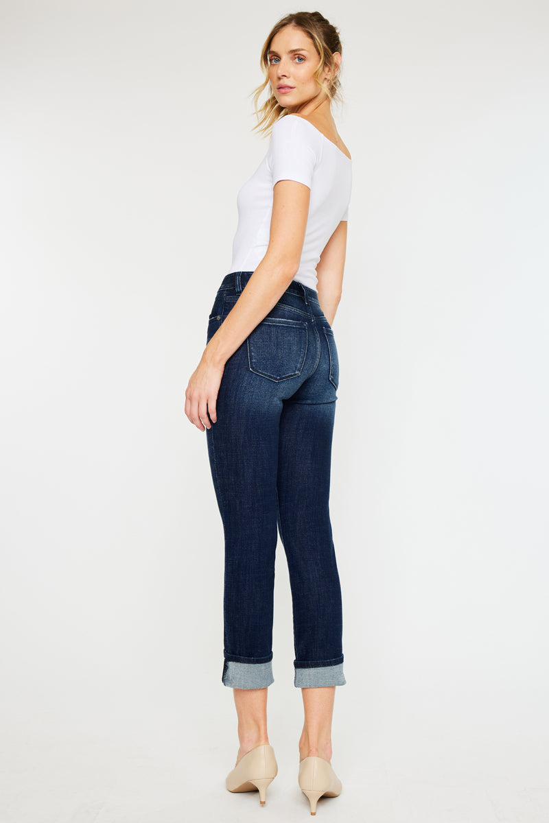 Cane Mid Rise Slim Straight Leg Jeans - Official Kancan USA